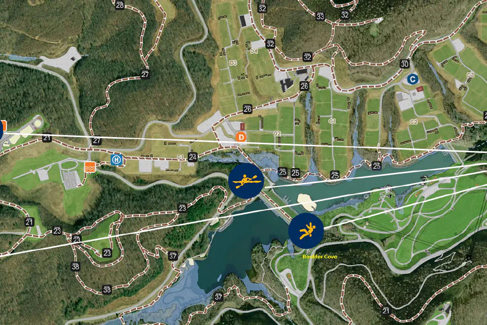 illustrated map of the 2026 science behind the sport locations