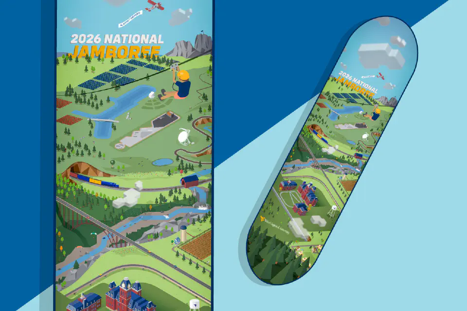custom WVU skateboard deck